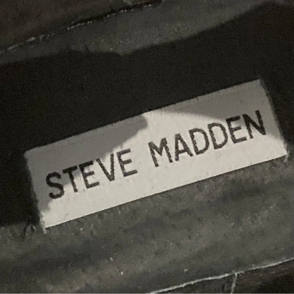 STEVE MADDEN Sz 7 Moto Style Zipper Buckle Booties - Picture 11 of 15